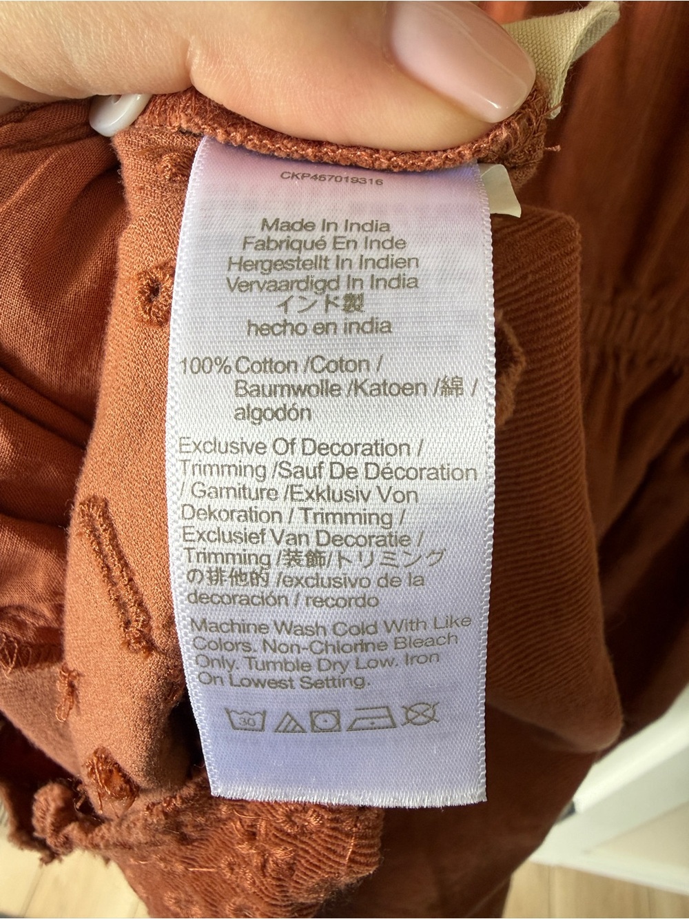 Madewell Cotton Corduroy Embroidered Square-Neck Mini Dress Medium - Picture 9 of 9